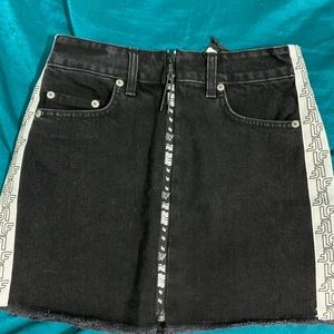 Brand new LF tracker branded black denim skirt